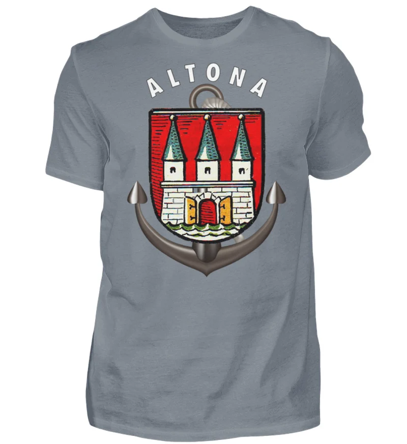 Männer T-Shirt Hamburg ALTONA T-Shirt Unisex Streetwear Tank Top Hemd Polohemd - Herren Shirt