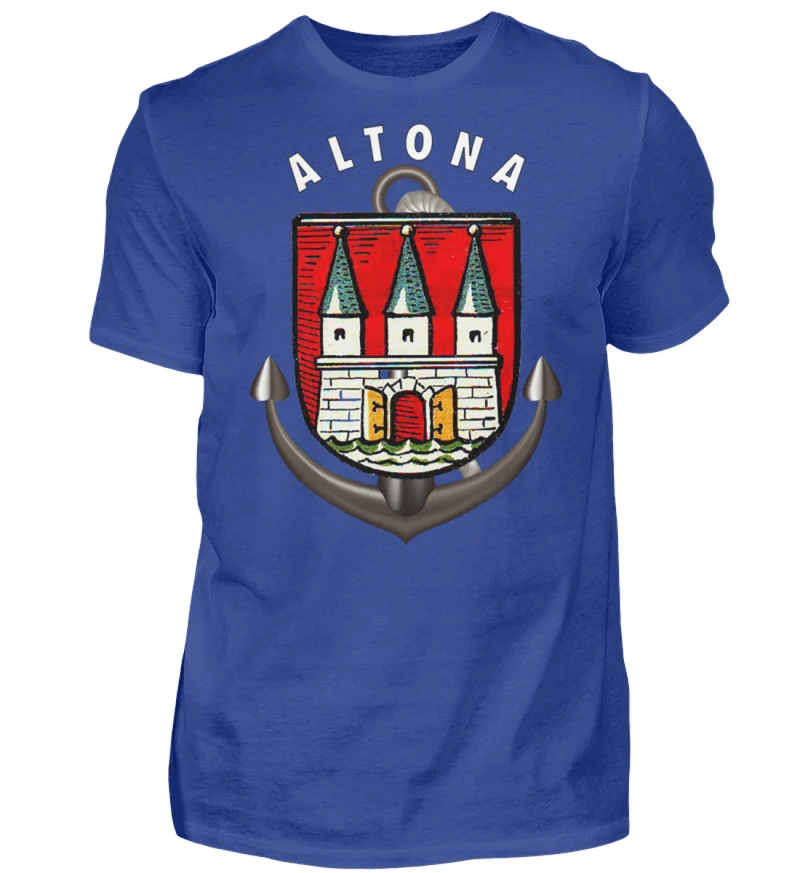 Männer T-Shirt Hamburg ALTONA T-Shirt Unisex Streetwear Tank Top Hemd Polohemd - Herren Shirt