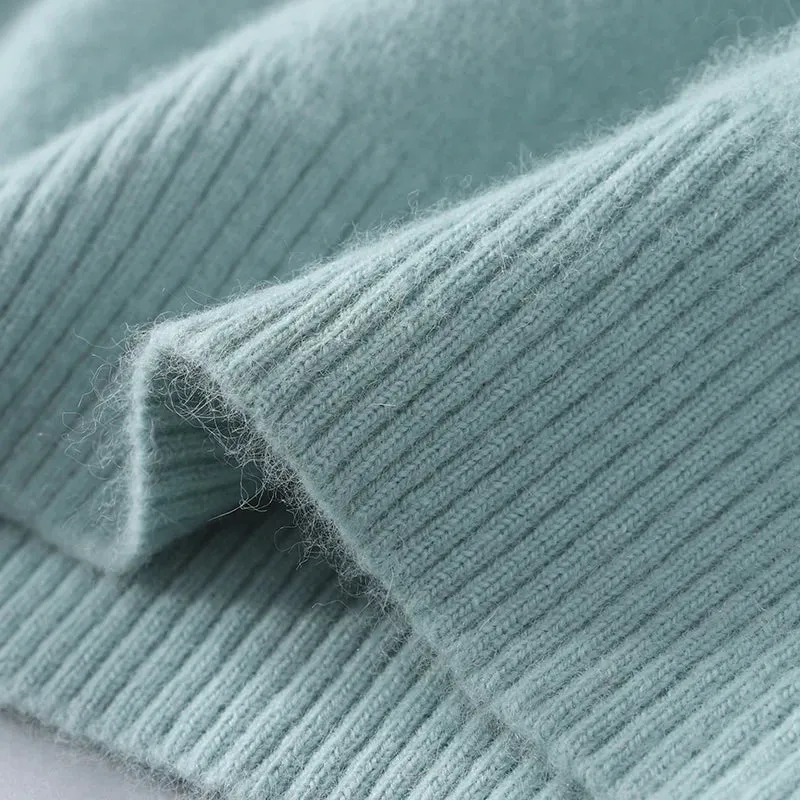 Herbst und Winter Männer Lose Rollkragen 100% Nerz Kaschmir Pullover männer Casual Thermische Pullover Einfarbig Stricken Plus-Größe top