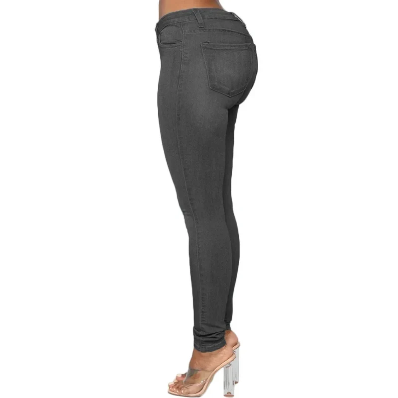 Sexy Damen Jeans Hose Bleistifthose Push Up Denim Style Jeanshose Hüfthose