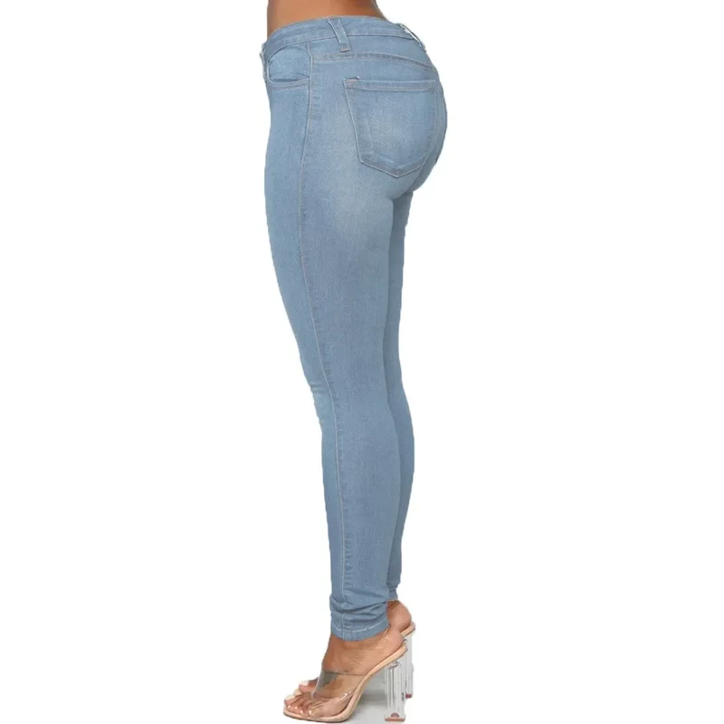 Sexy Damen Jeans Hose Bleistifthose Push Up Denim Style Jeanshose Hüfthose