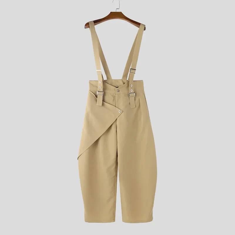 Männer Latzhose Hose Harems Pumphosen Pluderhosen Jogger Overalls Streetwear