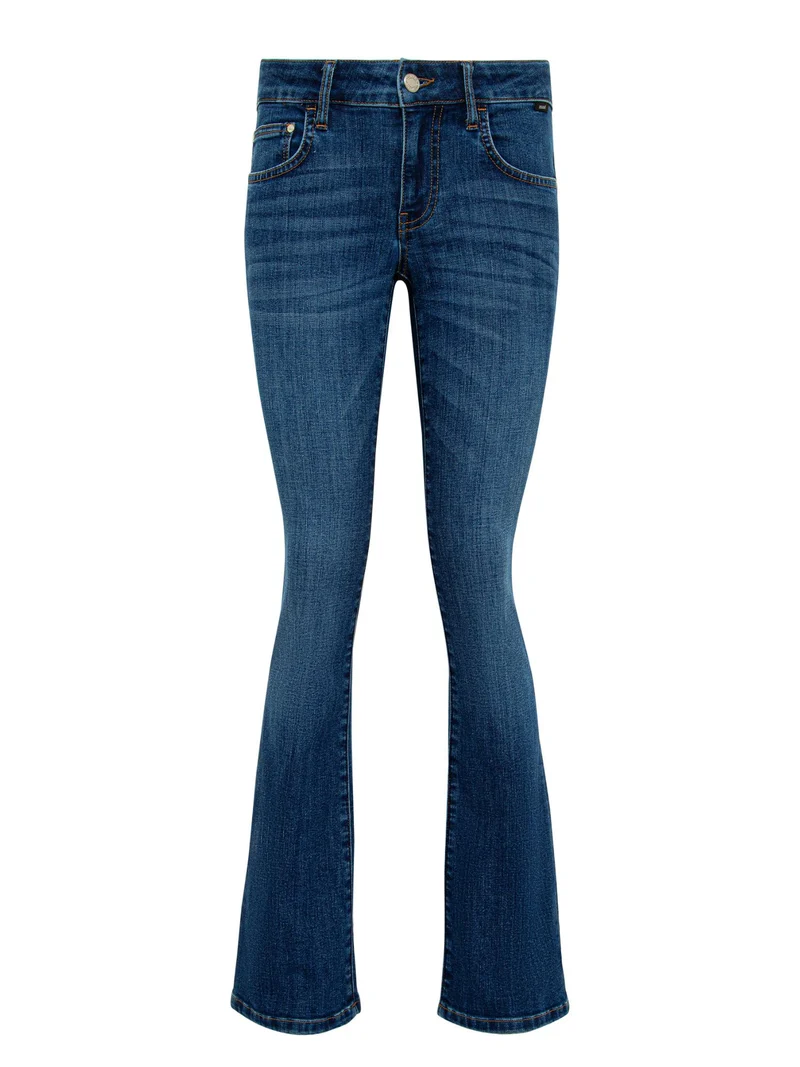 MAVI - Bella, Mid-Waist, Slim Bootcut, Rise Dark Brushed Str