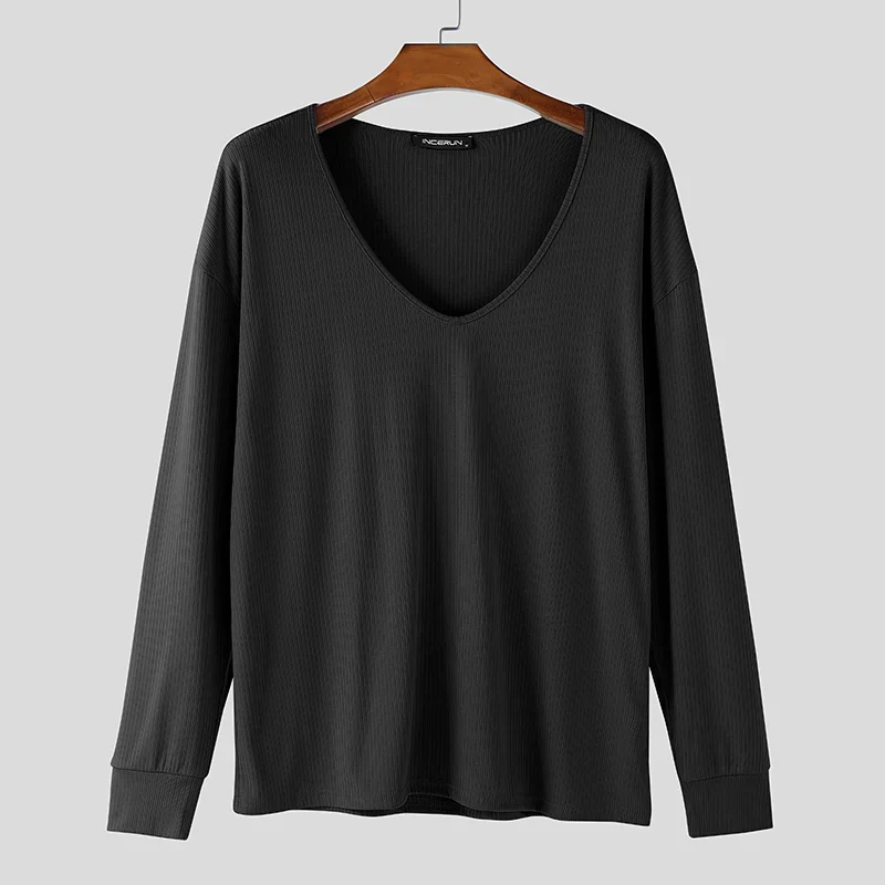 Herren Pullover Sweatshirt Leichter Pulli Sweater Langarm Shirt Strickpullover