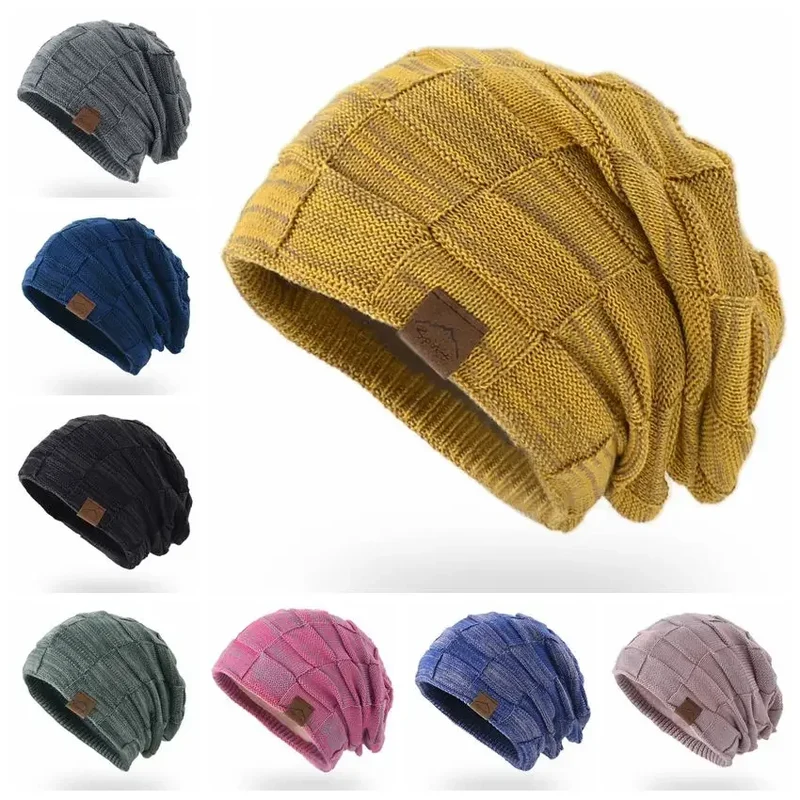 Damen Wolle Mütze Wintermütze Strickmütze Kappe Bommelmütze Pudelmütze Haube