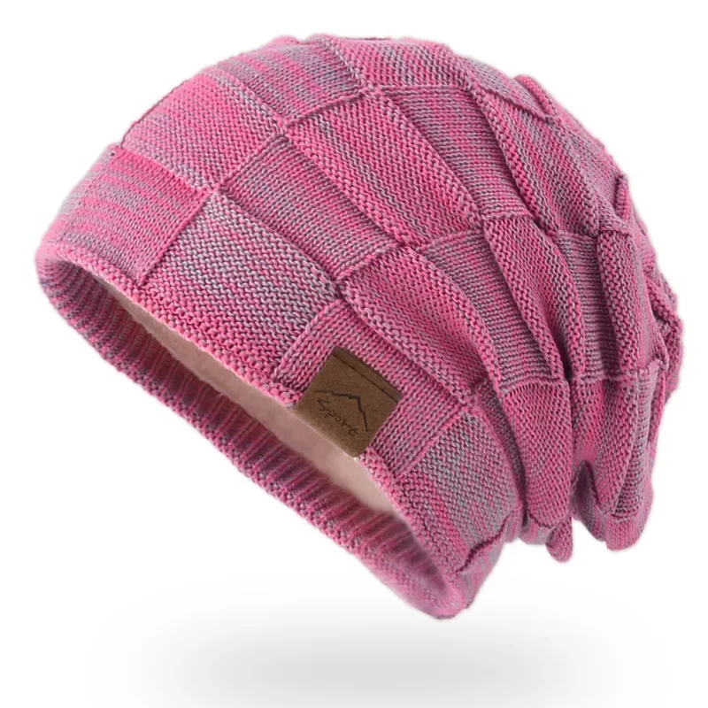 Damen Wolle Mütze Wintermütze Strickmütze Kappe Bommelmütze Pudelmütze Haube