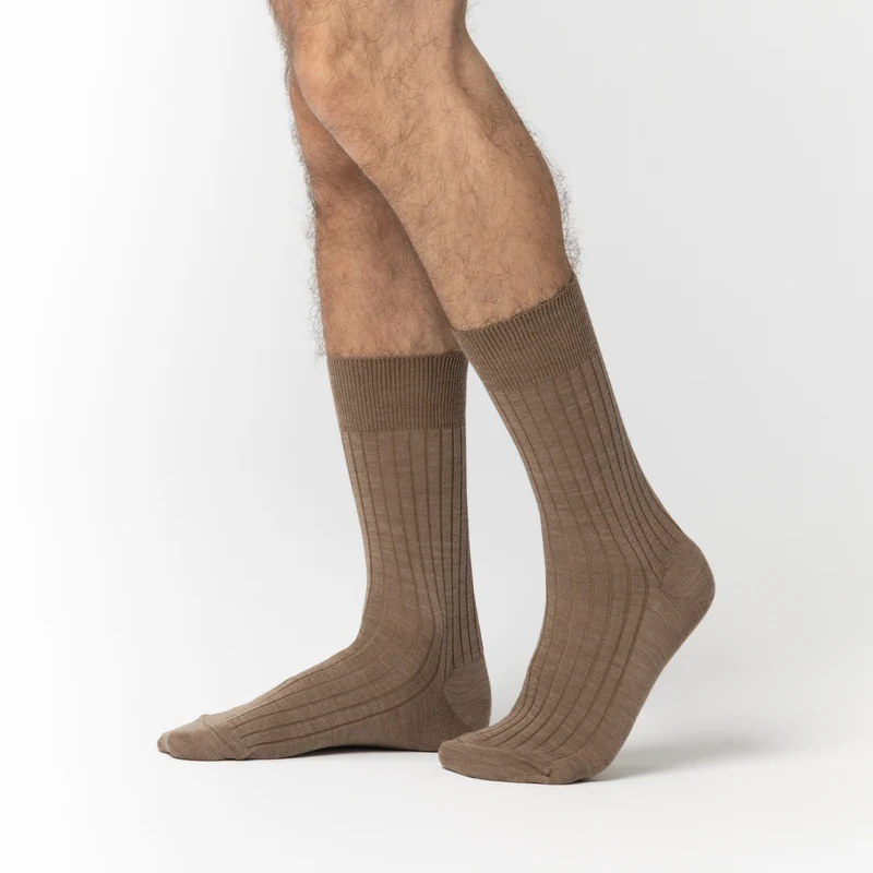 Merino Wollsocken / Cappuccino