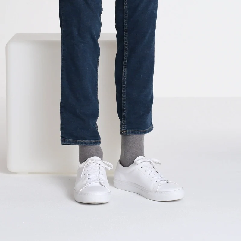 Kaschmir Modal Socken / Grau