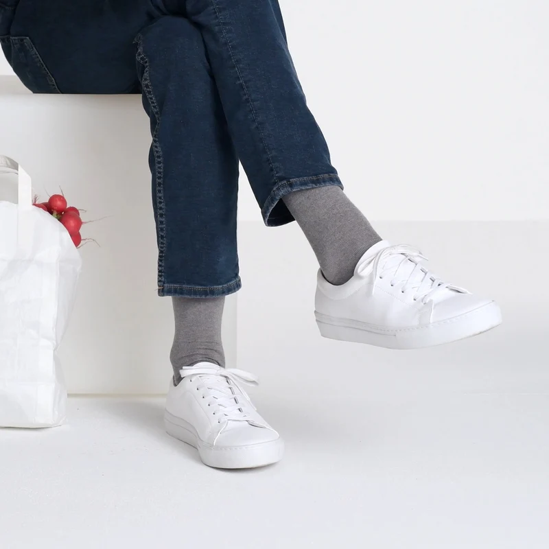 Kaschmir Modal Socken / Grau
