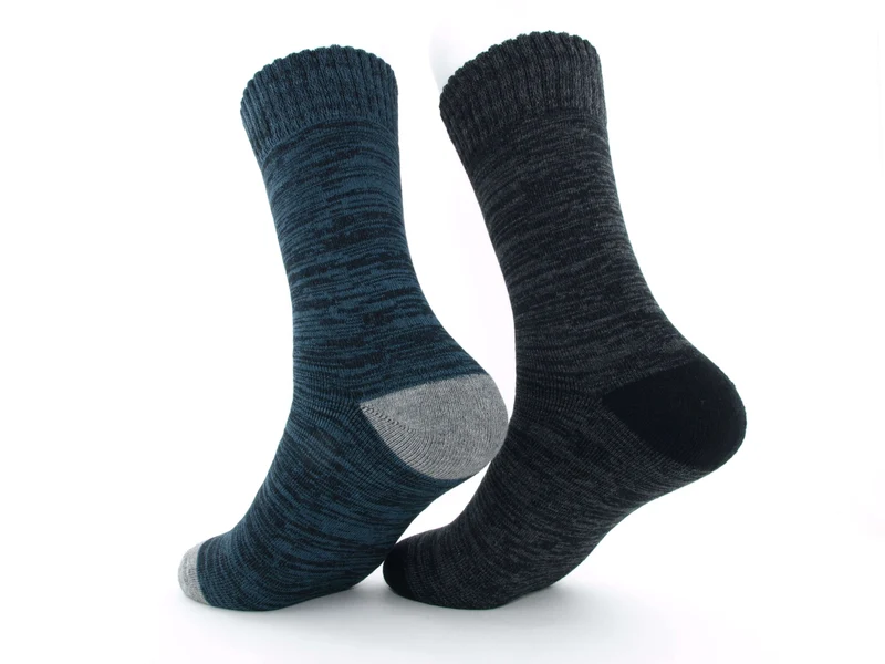 2 Paar Thermosocken Herren Design petrol/anthrazit
