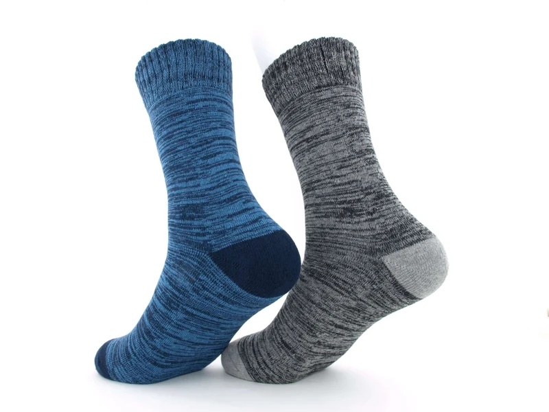 2 Paar Thermosocken Herren Design jeans/grau