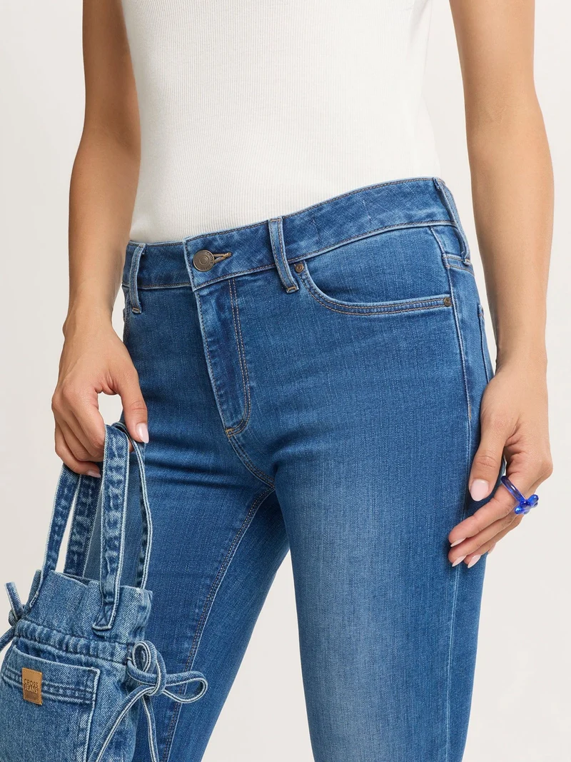 CROSS JEANS - FAYE, Bootcut, High-Waist, Mid Blue