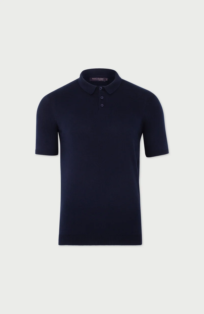 Kurzärmliges Herren-Poloshirt aus 100 % ultrafeiner Baumwolle