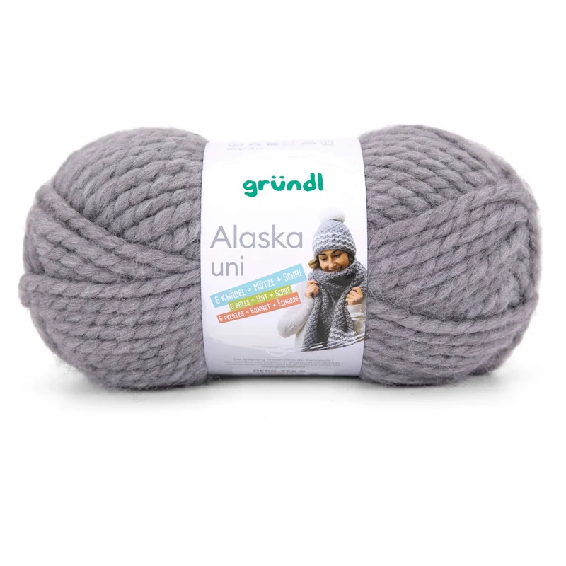 Strickset Mütze und Schal im Perlmuster