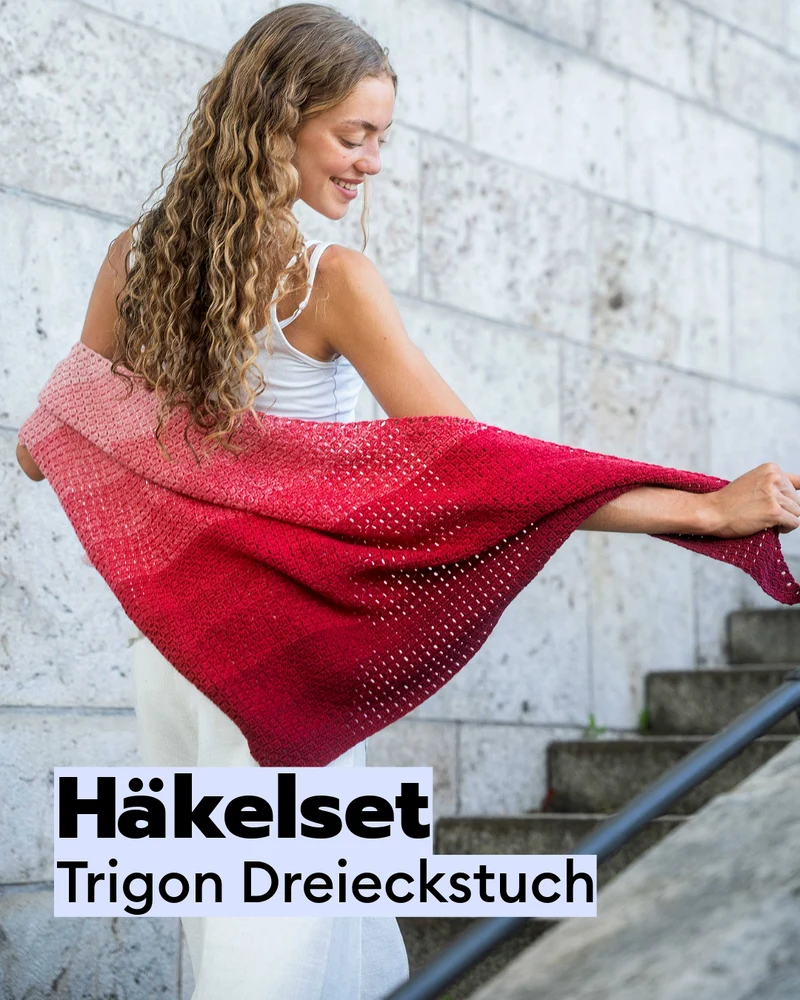 Häkelset Trigon Häkeltuch