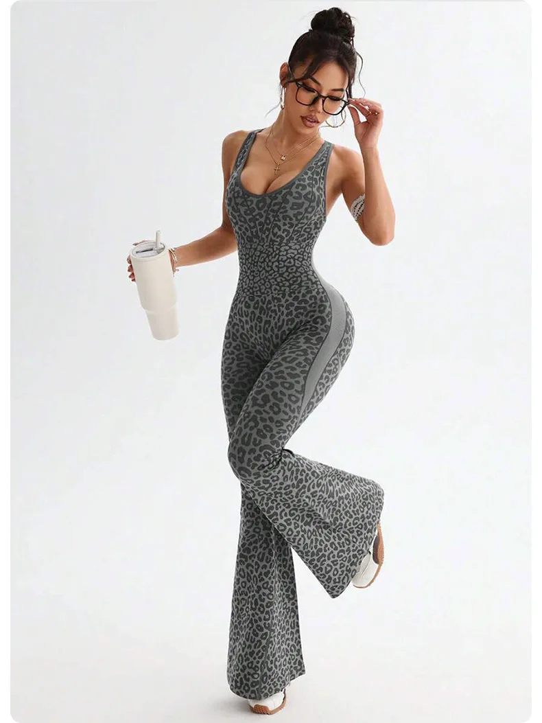Damen Overall Bodycon Jumpsuit Streetwear Fitness-Strampler Leggins Yoga Hose