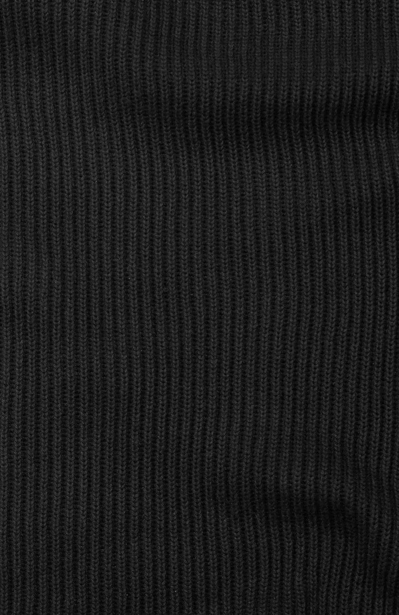 Mens Midweight Cotton Ribbed Crew Neck Jumper
