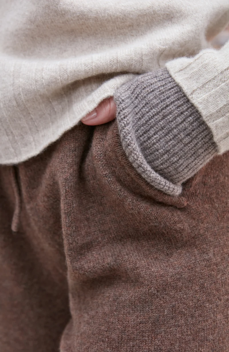 Womens Lambswool Knitted Trousers