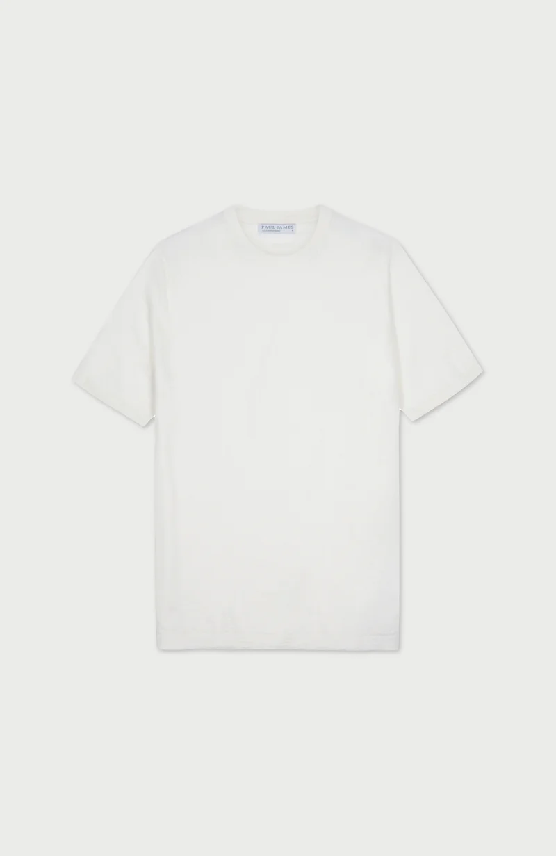 Mens Superfine Merino Wool Knitted T-Shirt