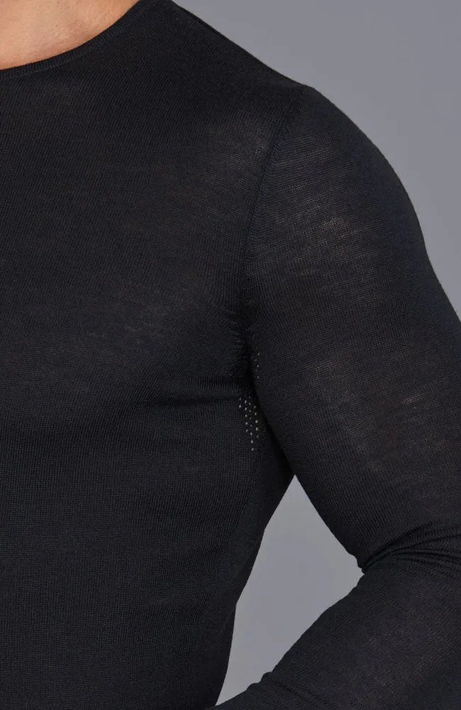Mittelschweres Merino-Activewear-Basisschichtoberteil für Herren
