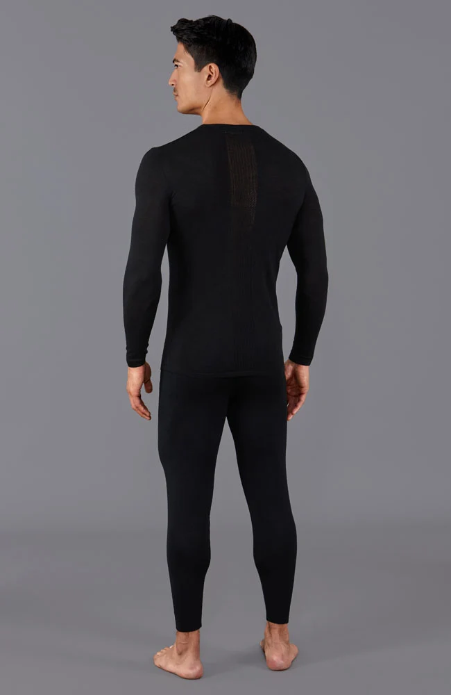 Mittelschweres Merino-Activewear-Basisschichtoberteil für Herren
