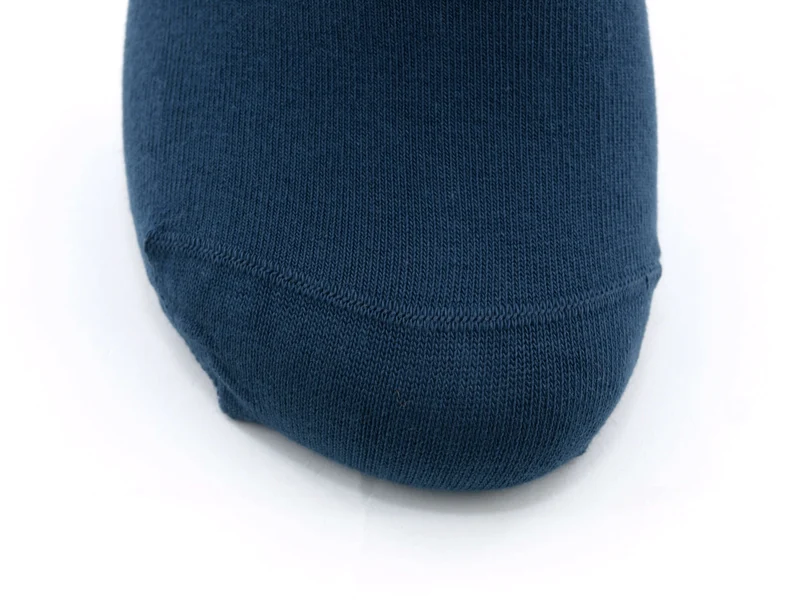 1 Paar Bio-Baumwolle Socken Rollrand blau