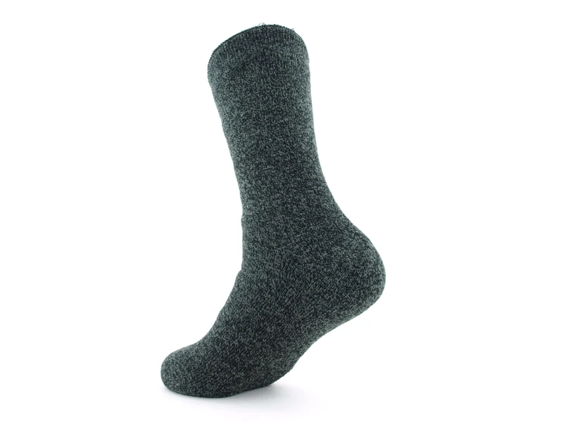 1 Paar Mega Thermosocken grau meliert