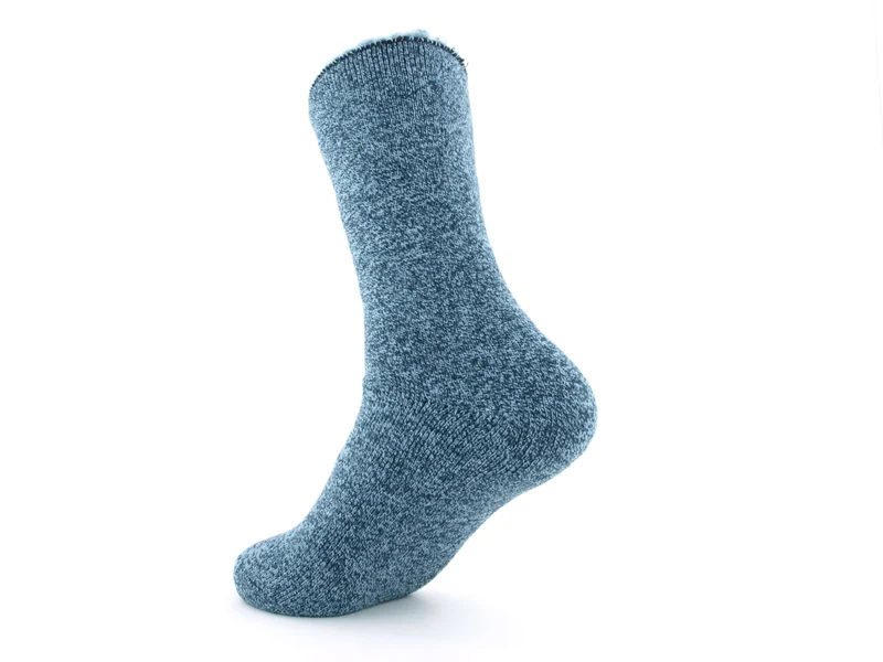1 Paar Mega Thermosocken blau meliert