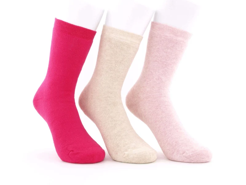 3 Paar Bootsocks Kinder rosa