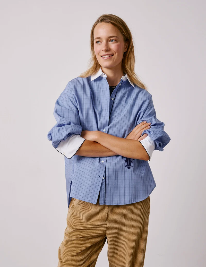 Chemise Nolita à carreaux bleus