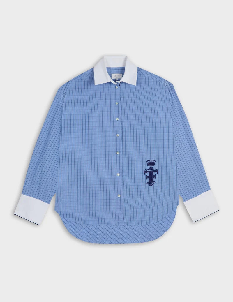 Chemise Nolita à carreaux bleus