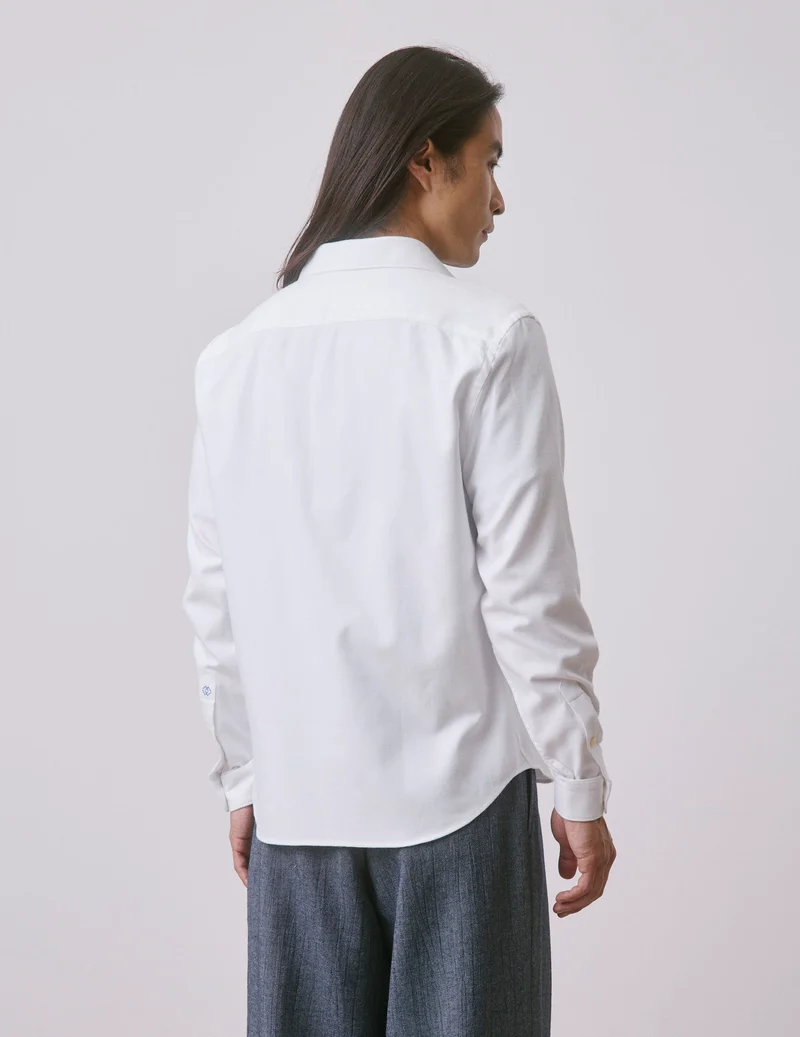 Chemise mixte "Je t'aime" blanche