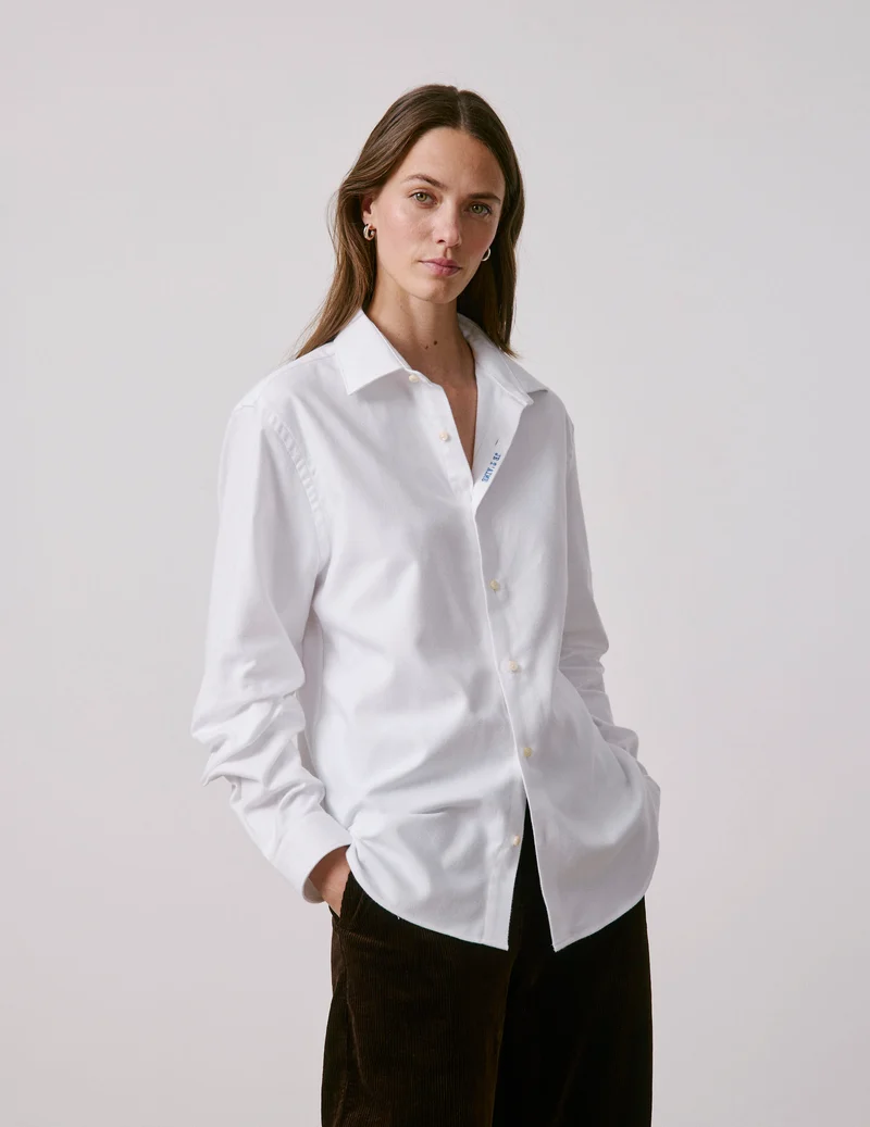 Chemise mixte "Je t'aime" blanche