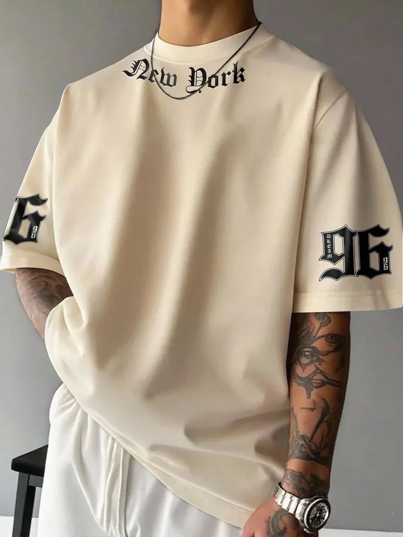 Herren T-Shirt NEW YORK Shirt Rundhals Streetwear Tank Top Hemd Polohemd