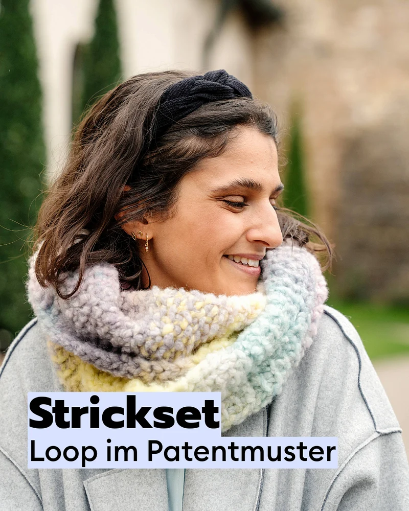 Strickset Loop im Patentmuster