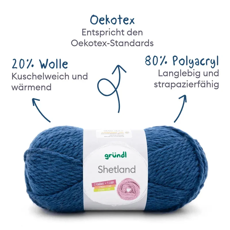 Strickset Shetland-Pullover
