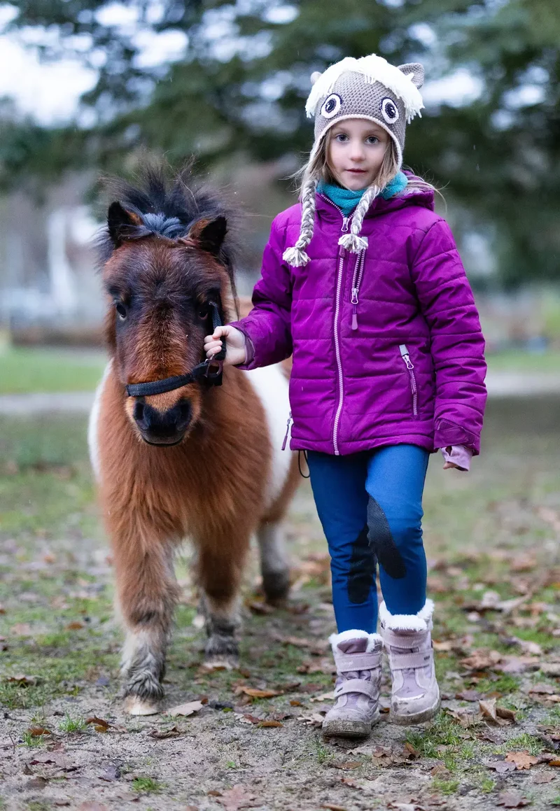 Häkelset Tiermütze süßes Pony