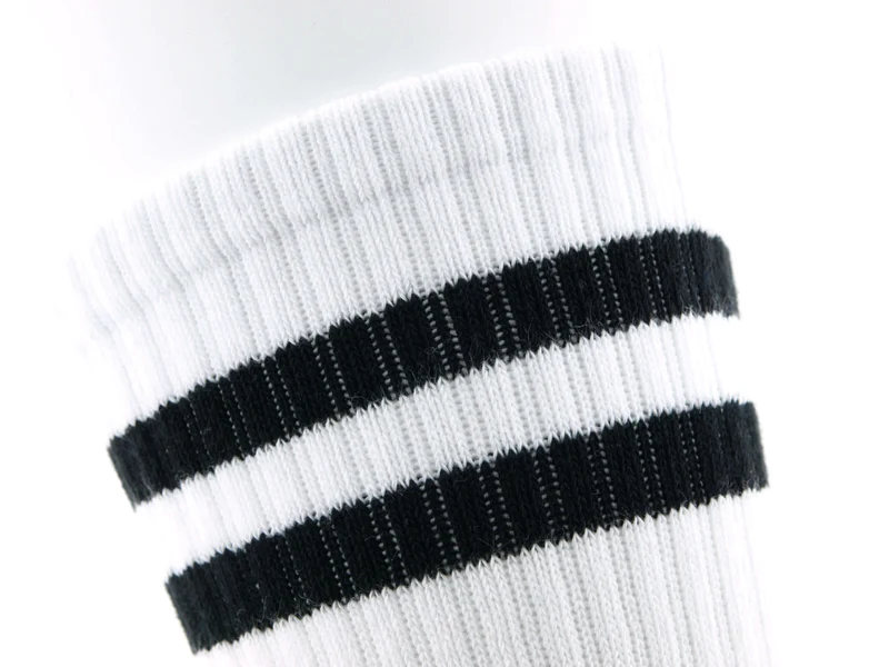 3 Paar Crew Socken weiß/schwarz