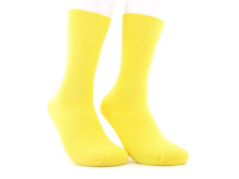 2 Paar bunte Herrensocken gelb