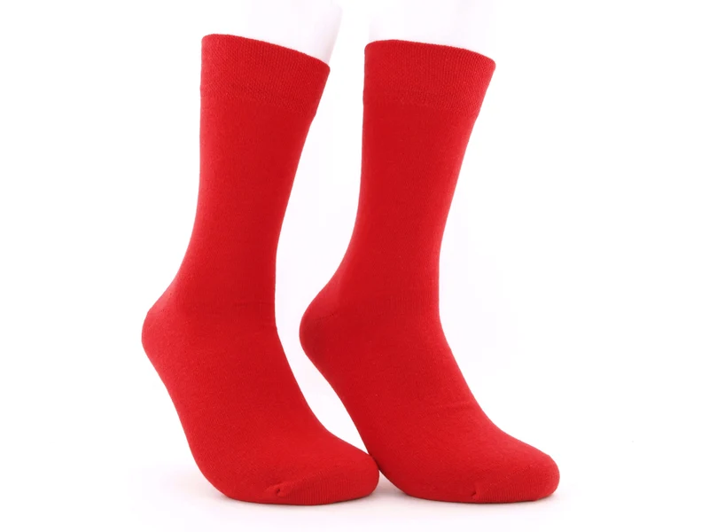2 Paar bunte Herrensocken rot