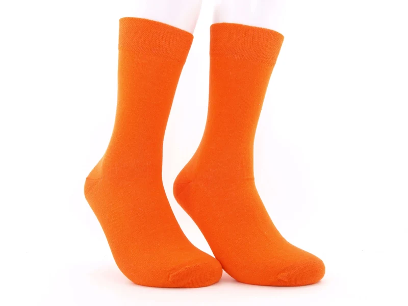 2 Paar bunte Herrensocken orange