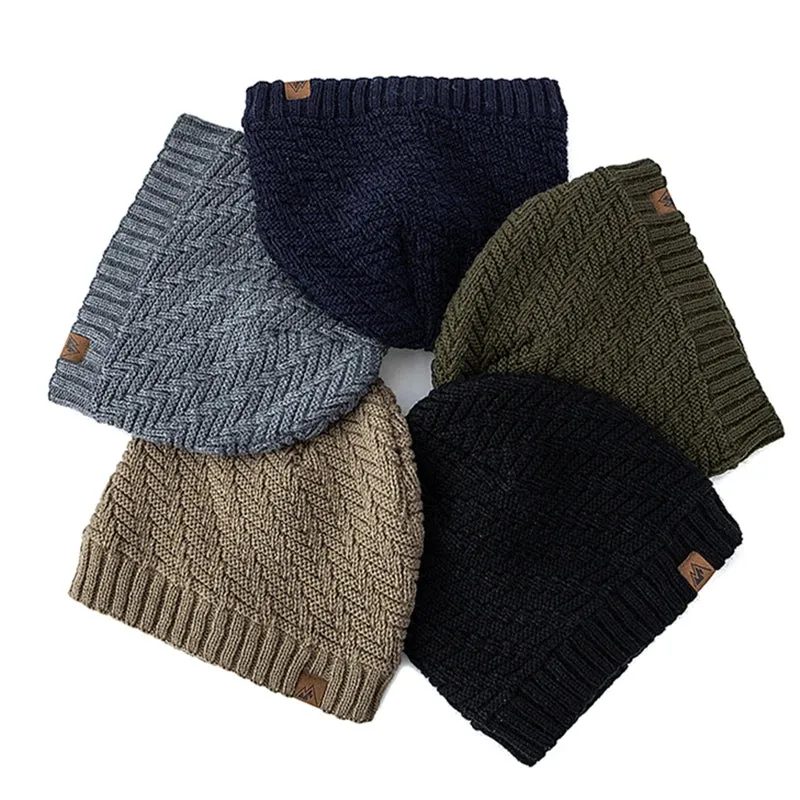 Warme Herren Damen Wintermütze Woll Mütze Fashion Strickmütze Kappe Hut Unisex