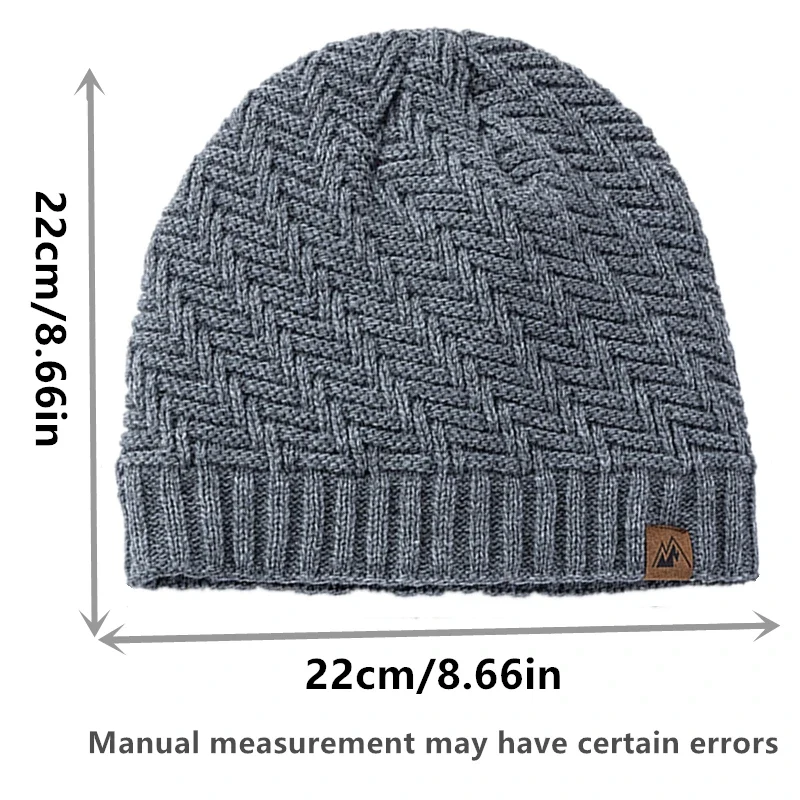 Warme Herren Damen Wintermütze Woll Mütze Fashion Strickmütze Kappe Hut Unisex