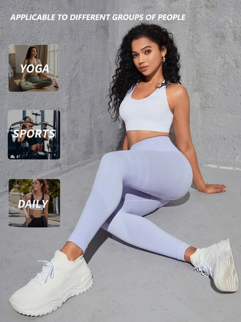 Yoga Leggings Push Up Damen Sport Hose Fitness Gym Stretch Leggins Jogginghose