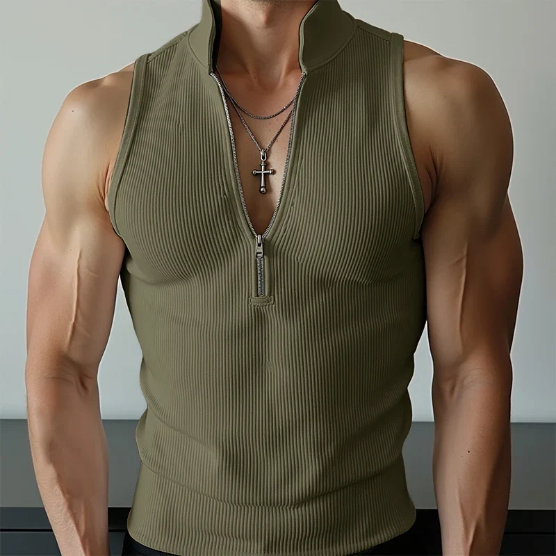 Herren Oberteil Ärmellos Tank Top Sexy Shirt Clubwear Muskel T-Shirt Unterhemd