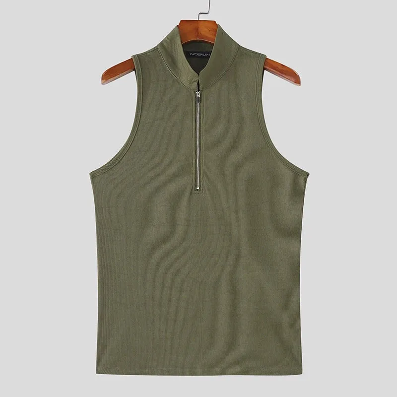 Herren Oberteil Ärmellos Tank Top Sexy Shirt Clubwear Muskel T-Shirt Unterhemd