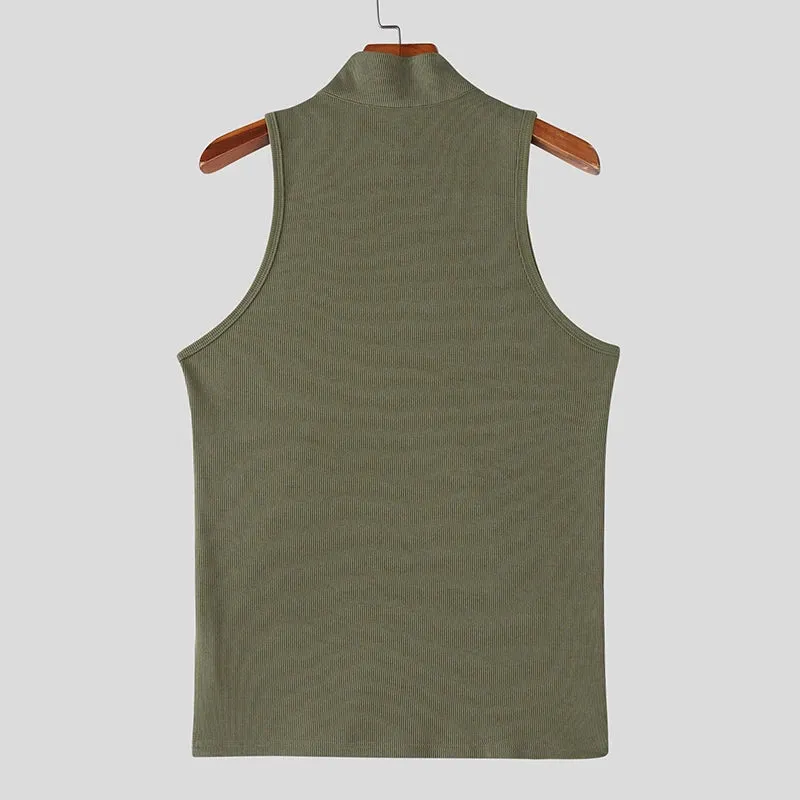 Herren Oberteil Ärmellos Tank Top Sexy Shirt Clubwear Muskel T-Shirt Unterhemd