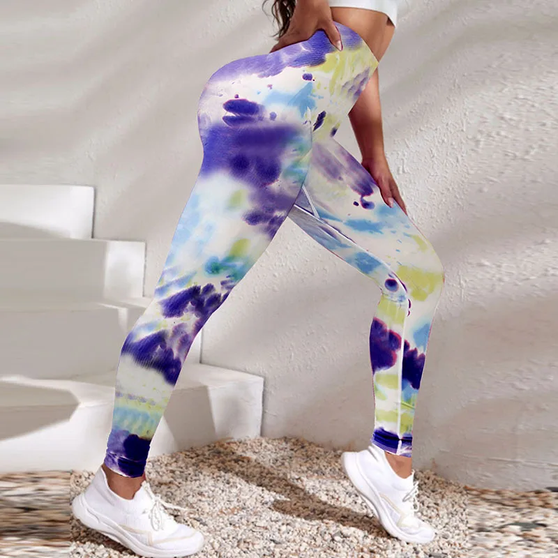 Yoga Leggings Push Up Damen Sport Hose Fitness Gym Stretch Leggins Jogginghose