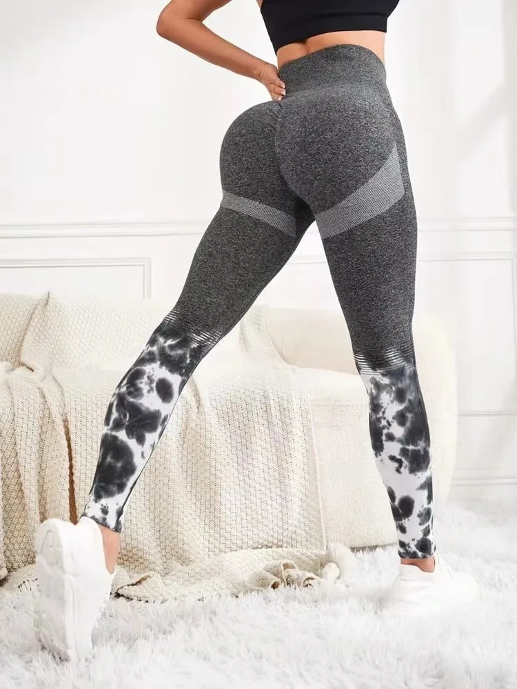 Yoga Leggings Push Up Damen Sport Hose Fitness Gym Stretch Leggins Jogginghose