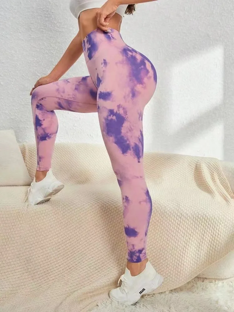 Yoga Leggings Push Up Damen Sport Hose Fitness Gym Stretch Leggins Jogginghose